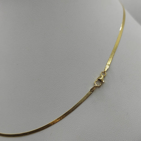 Collana oro 18k Girocollo maglia piatta Snake | Gioiellitosti.it
